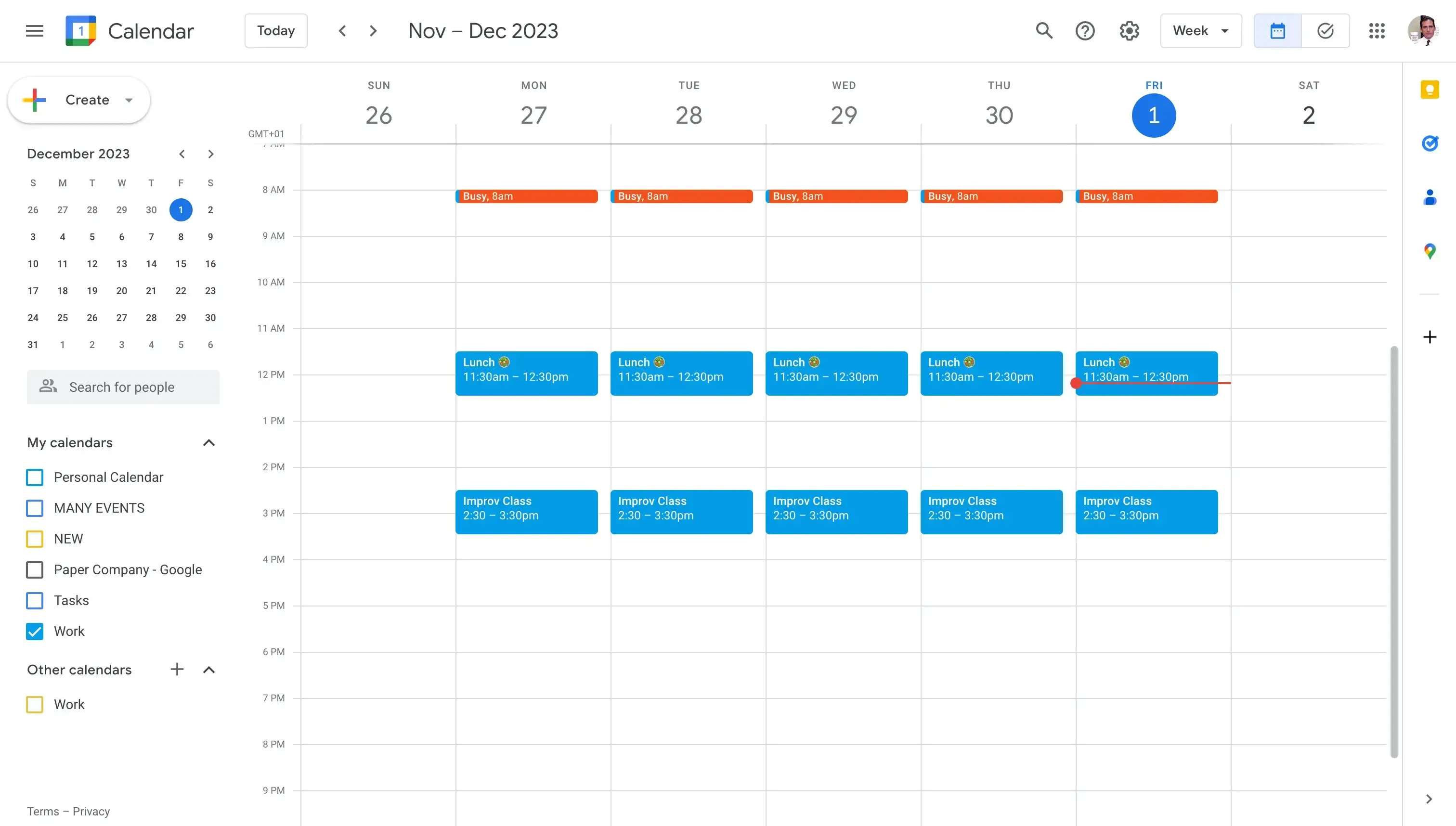 Calendario operativo que representa ritmo de seguimiento y decision