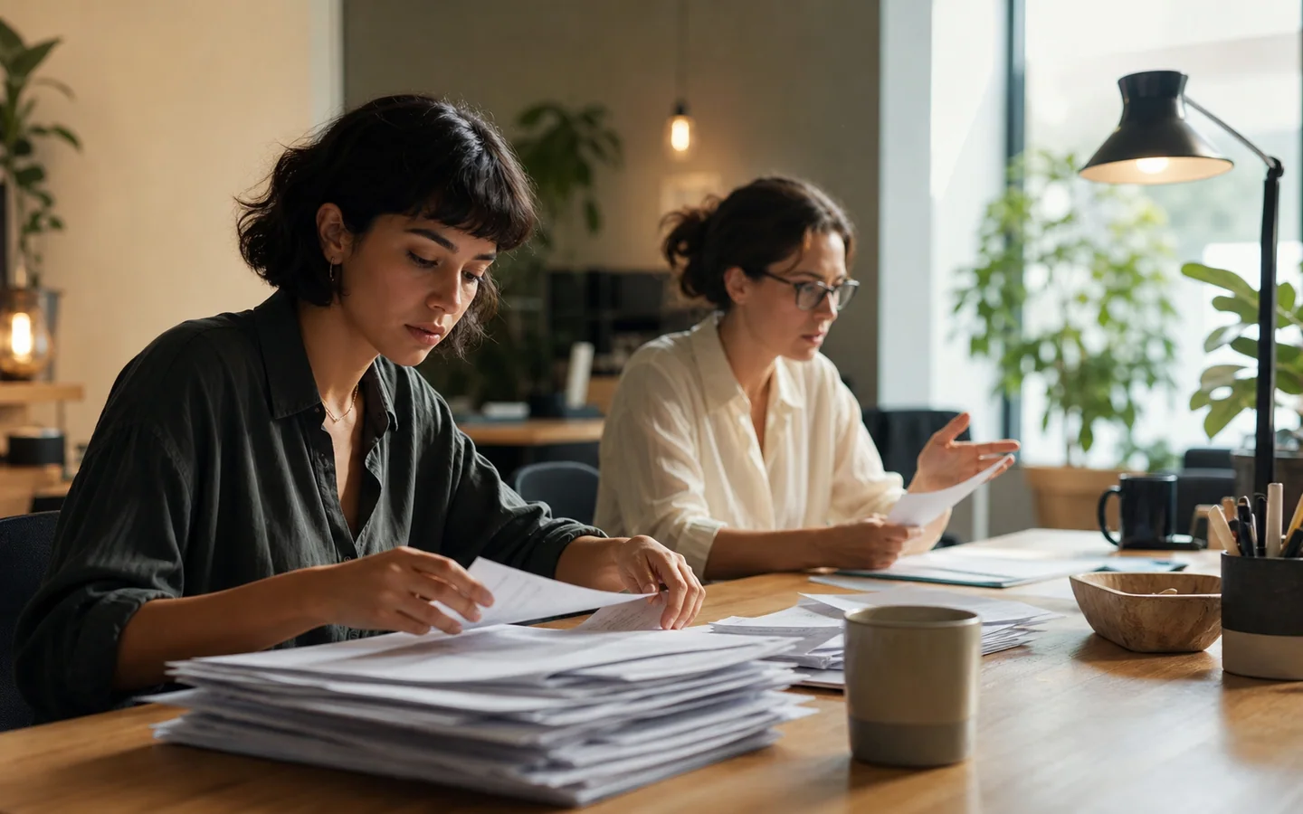 Responsable administrativa automatizando tareas sin perder supervisión